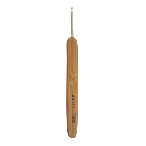Agulha de crochet com cabo bambu CÍRCULO Anne 1,75mm