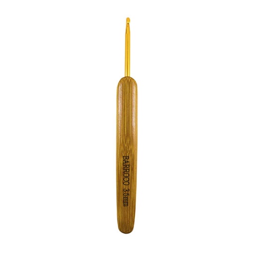 Agulha de crochet com cabo bambu CÍRCULO Barroco 3,5mm