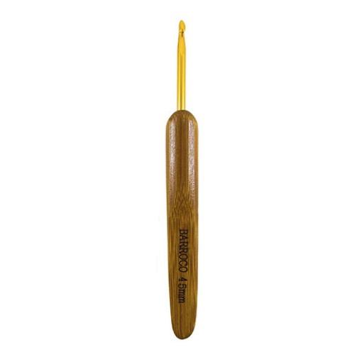 Agulha de crochet com cabo bambu CÍRCULO Barroco 4,5mm