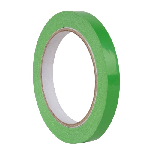 Fita Adesiva para Fechar Sacos 66mx12mm PVC Verde APLI 17001