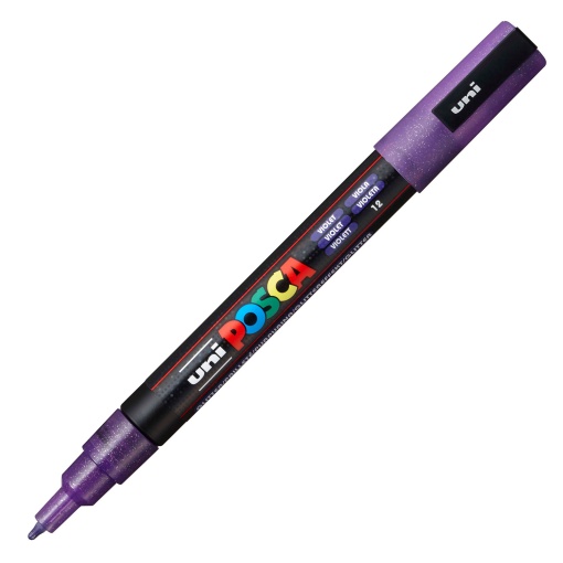 Marcador UNI Posca Pc-3ml fino 0,9-1,3mm violeta 12