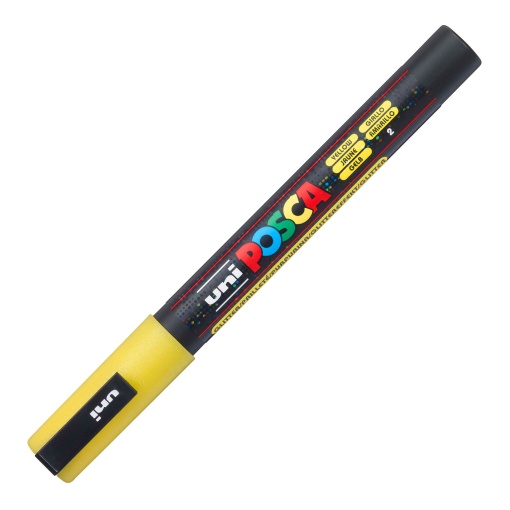 POSCA Marker Pc-3ml Fine 0.9-1.3mm Yellow 2