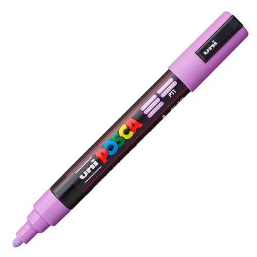Marcador UNI Posca Pc-5m médio 1,8-2,5mm lavanda P11