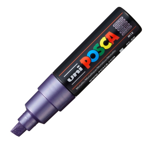 Marcador UNI Posca Pc-8k grosso 8mm violeta metálico M12