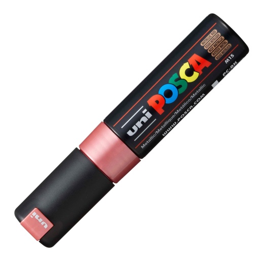 POSCA PC-8K Thick Marker, 8mm, Metallic Red, M15