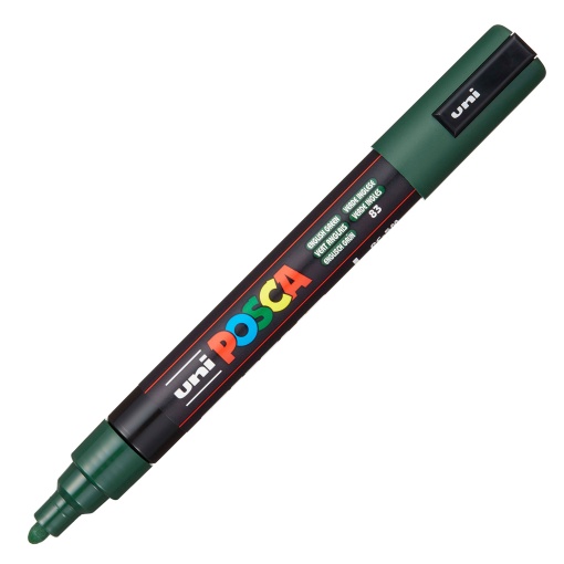 Marcador UNI Posca Pc-5m médio 1,8-2,5mm verde escuro 83