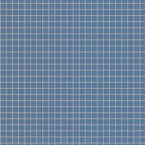 Tecido TILDA Creating Memories Plaid Blue 1x1,10m
