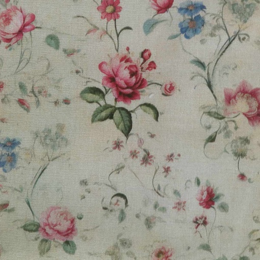 Tecido shabby chic flores 1x1,50m 4959