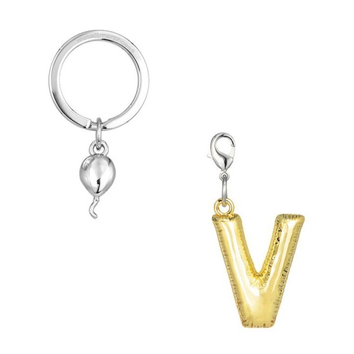Porta-chaves Metamorphose letra "V"