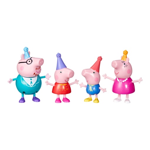 Peppa Pig e Sua Família Festa da Família Peppa Pack 4 Figuras HASBRO