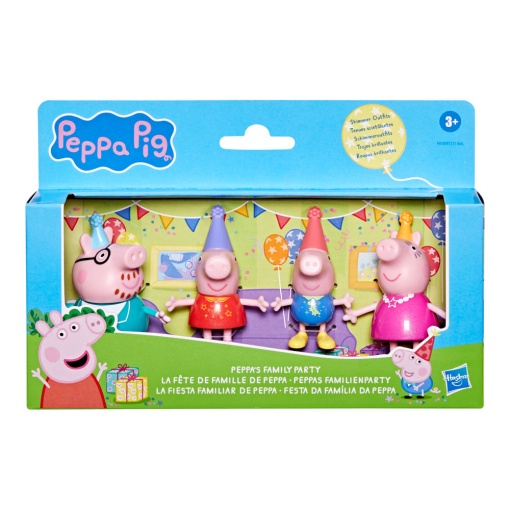 Peppa Pig e Sua Família Festa da Família Peppa Pack 4 Figuras HASBRO