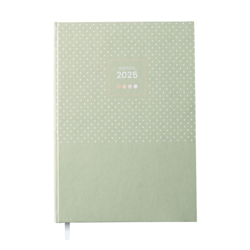 Agenda Diária A5 2025 FIRMO Super Spot Verde