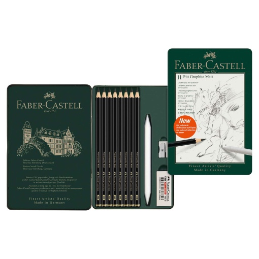 Conjunto de Desenho FABER-CASTELL Pitt Matt 11 Peças