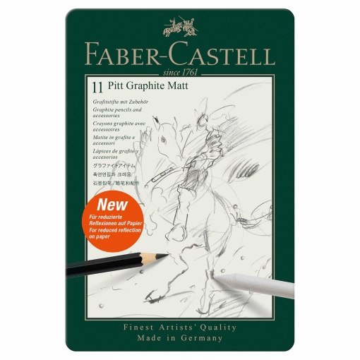 Conjunto de Desenho FABER-CASTELL Pitt Matt 11 Peças