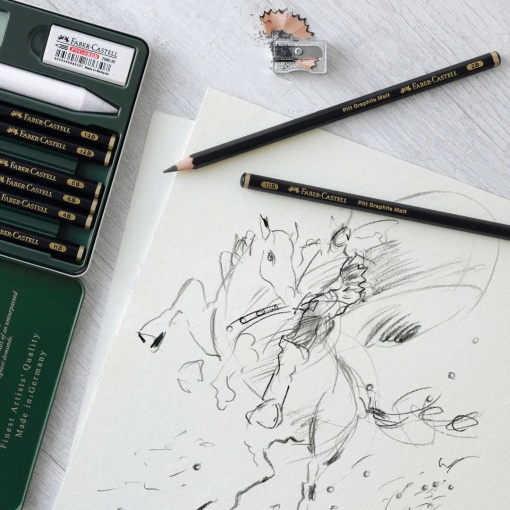 Conjunto de Desenho FABER-CASTELL Pitt Matt 11 Peças