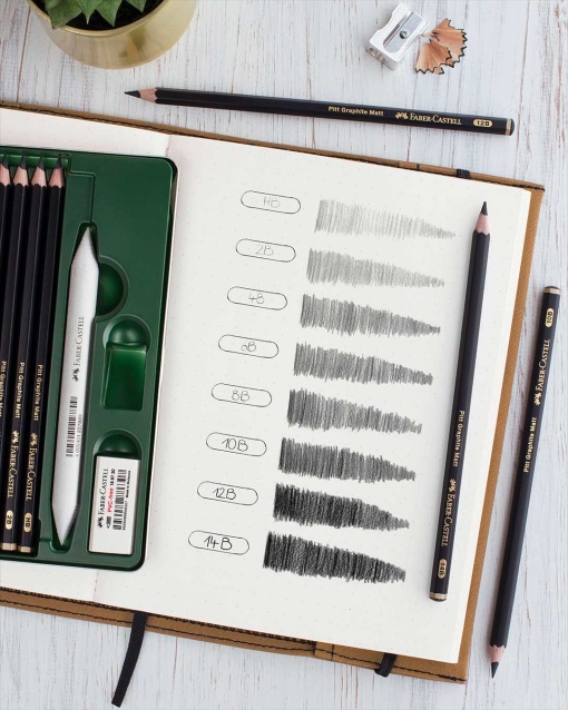 Conjunto de Desenho FABER-CASTELL Pitt Matt 11 Peças