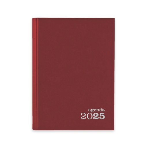 Agenda Diária A5 2025 AMBAR Classic Vermelha