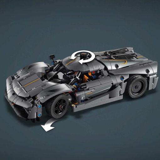 LEGO Technic Hipercarro Cinzento Koenigsegg Jesko Absolut 42173
