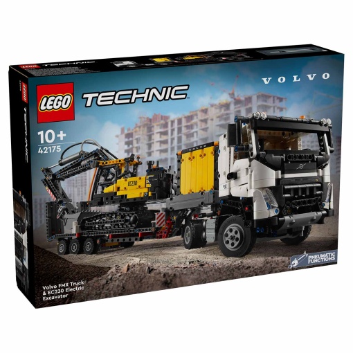 LEGO Technic Camião Volvo FMX e Escavadora Elétrica Ec230 42175
