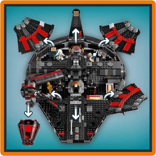 LEGO STAR Wars Ba Dark Falcon 75389