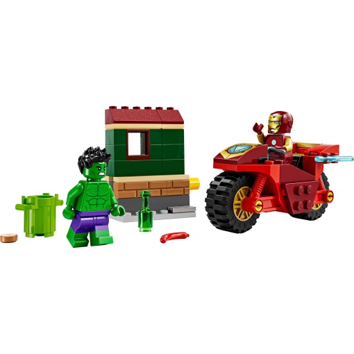 LEGO MARVEL Iron Man com Mota e Hulk 76287