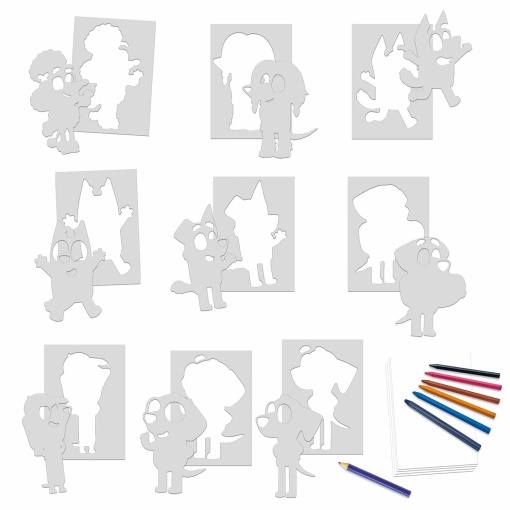 BLUEY CREATIVE Activity Set - Templates EDUCA