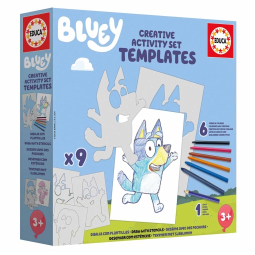 BLUEY CREATIVE Activity Set - Templates EDUCA