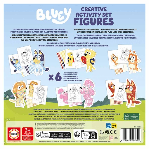 BLUEY CREATIVE Activity Set - Figuras EDUCA