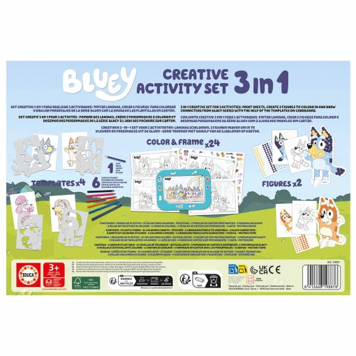 BLUEY CREATIVE Activity Set - 3 em 1 EDUCA