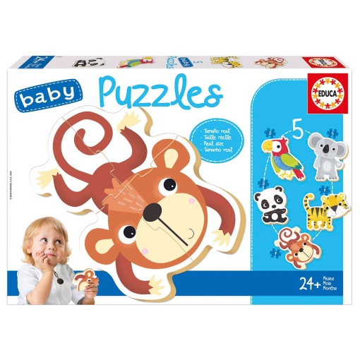 Puzzle EDUCA Baby 5x3-5 peças Fauna Selvagem