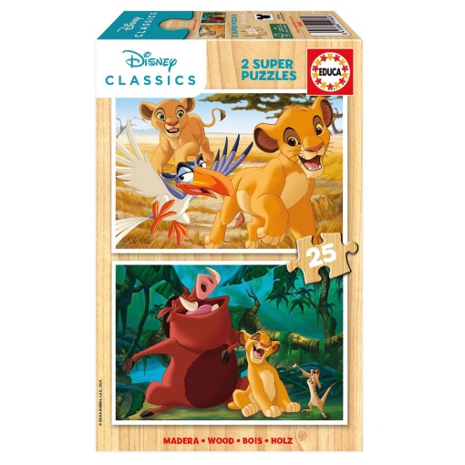 Puzzle EDUCA 2x25 peças DISNEY Rei Leão