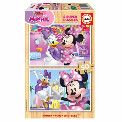 Puzzle EDUCA 2x50 peças DISNEY Minnie Mouse