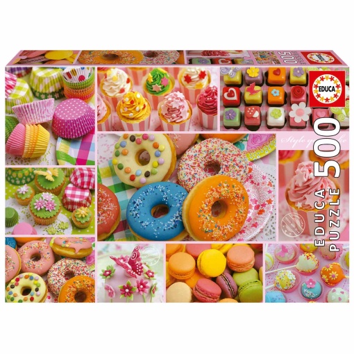 Puzzle EDUCA 500 peças Colagem de Doces