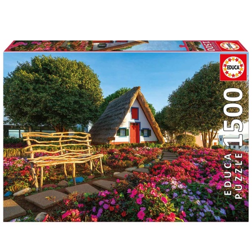Puzzle EDUCA 1500 peças Santana, Madeira