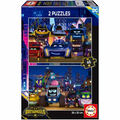 Puzzle EDUCA 2x48 peças DC Batwheels