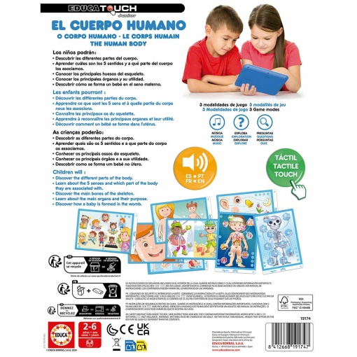 Descubro... O Corpo Humano EDUCA Touch Junior