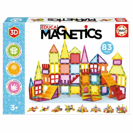 Jogo de Construção Magnético 83 peças EDUCA