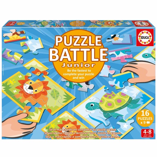 Puzzle Battle Junior Animais (12x24 peças) EDUCA