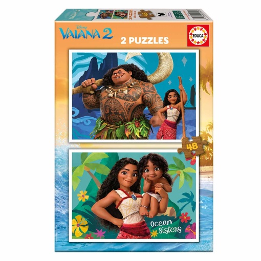 Puzzle EDUCA 2x48 peças DISNEY VAIANA 2