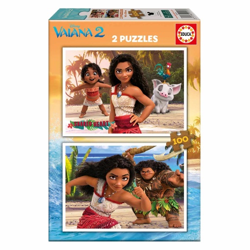 Puzzle EDUCA 2x100 peças DISNEY VAIANA 2