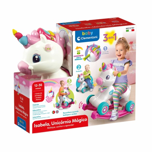Isabela, Unicórnio Mágico CLEMENTONI Baby