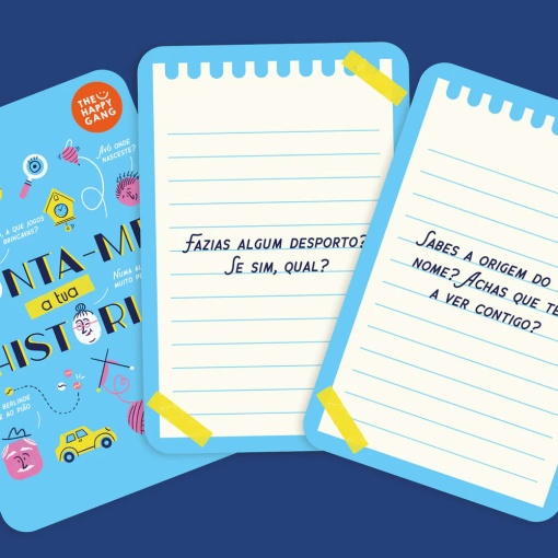 Desbloqueadores de conversa - conta-me a tua história THE HAPPY GANG