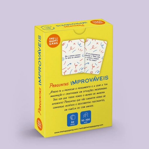 Desbloqueadores de conversa - perguntas improváveis THE HAPPY GANG