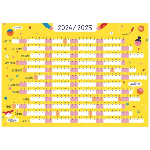 Calendário Escolar Anual 2024/25 The HAPPY Gang