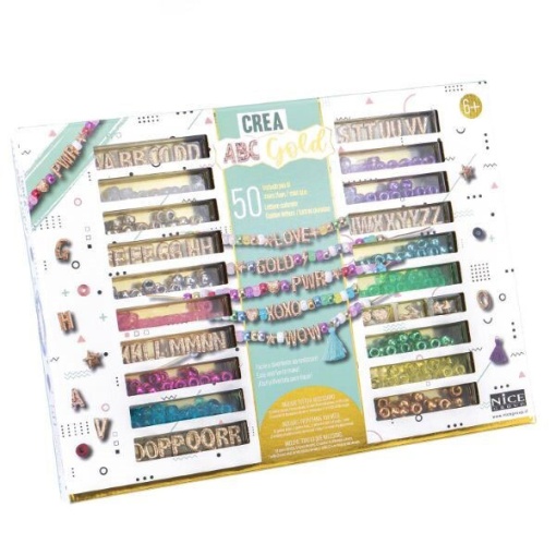 Kit de Pulseiras NICE Crea Perline Abc Precious Gold