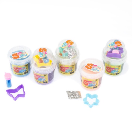 Areia mágica com acessórios NICE SPONGY SAND 150g sortido