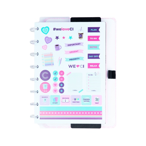 CADERNO INTELIGENTE A5 Pautado Ice Pink
