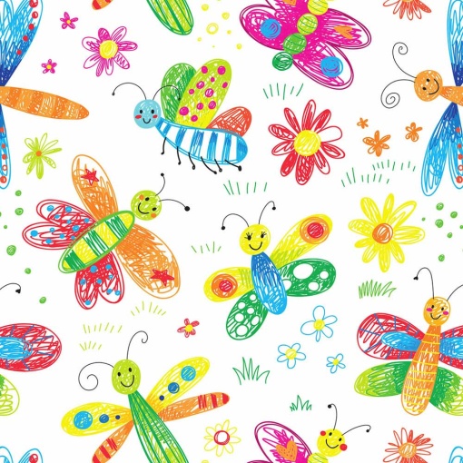 Papel de Embrulho JOL Infantil 70x100cm Borboletas