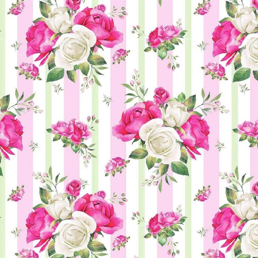 Papel de embrulho JOL clássico 70x100cm rosas Pfs7000322