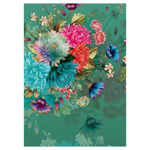 Caderno A5 pautado 25 folhas AQUARUPELLA flores 23309